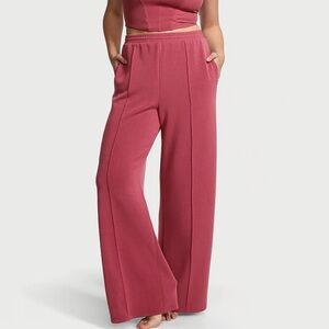 Victoria’s Secret PINK Featherweight Knit Wide-Leg Lounge Pants